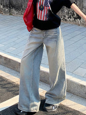 Washed Spice Loose Boyfriend Jeans