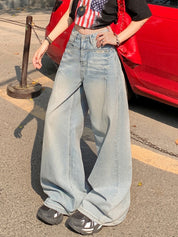 Washed Spice Loose Boyfriend Jeans