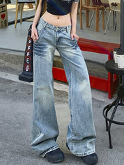 Skinny Versatile Wide Leg Boyfriend Jeans