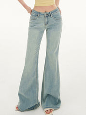 Personalised Slimming Flare Jeans