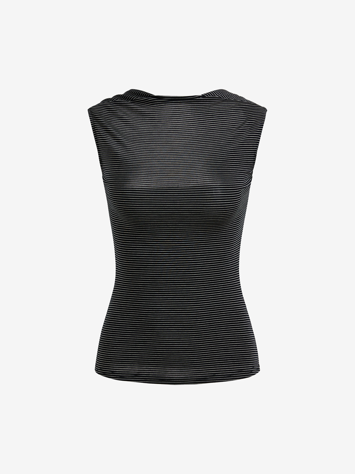Striped Square Neckline Tank Top