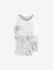 Sweet Cool White Halter Vest