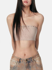 Lace Cross Bandeau Top