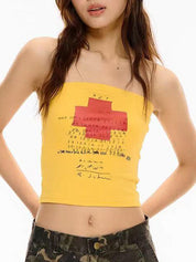 Retro American Bandeau Top