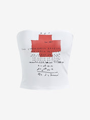 Retro American Bandeau Top