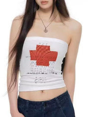 Retro American Bandeau Top