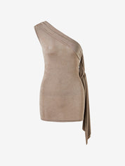 Slim Strapless One Shoulder Bandeau Top