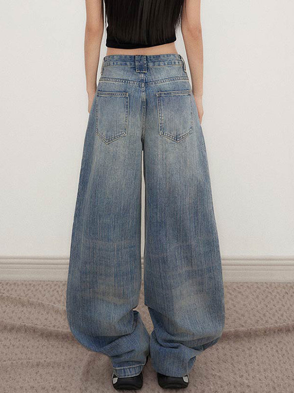 Versatile Wide-Legged Boyfriend Jeans