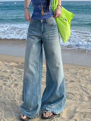 Wash Crease Boyfriend Jeans