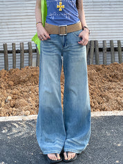 Wash Crease Boyfriend Jeans