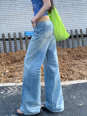 Wash Crease Boyfriend Jeans
