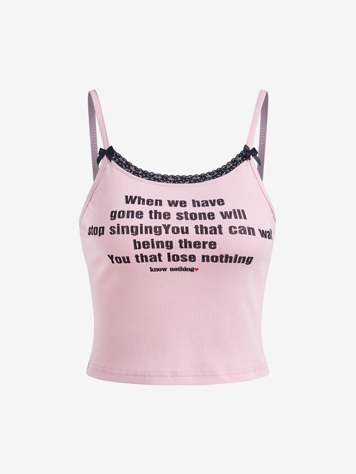 Pink Lace Cami Top