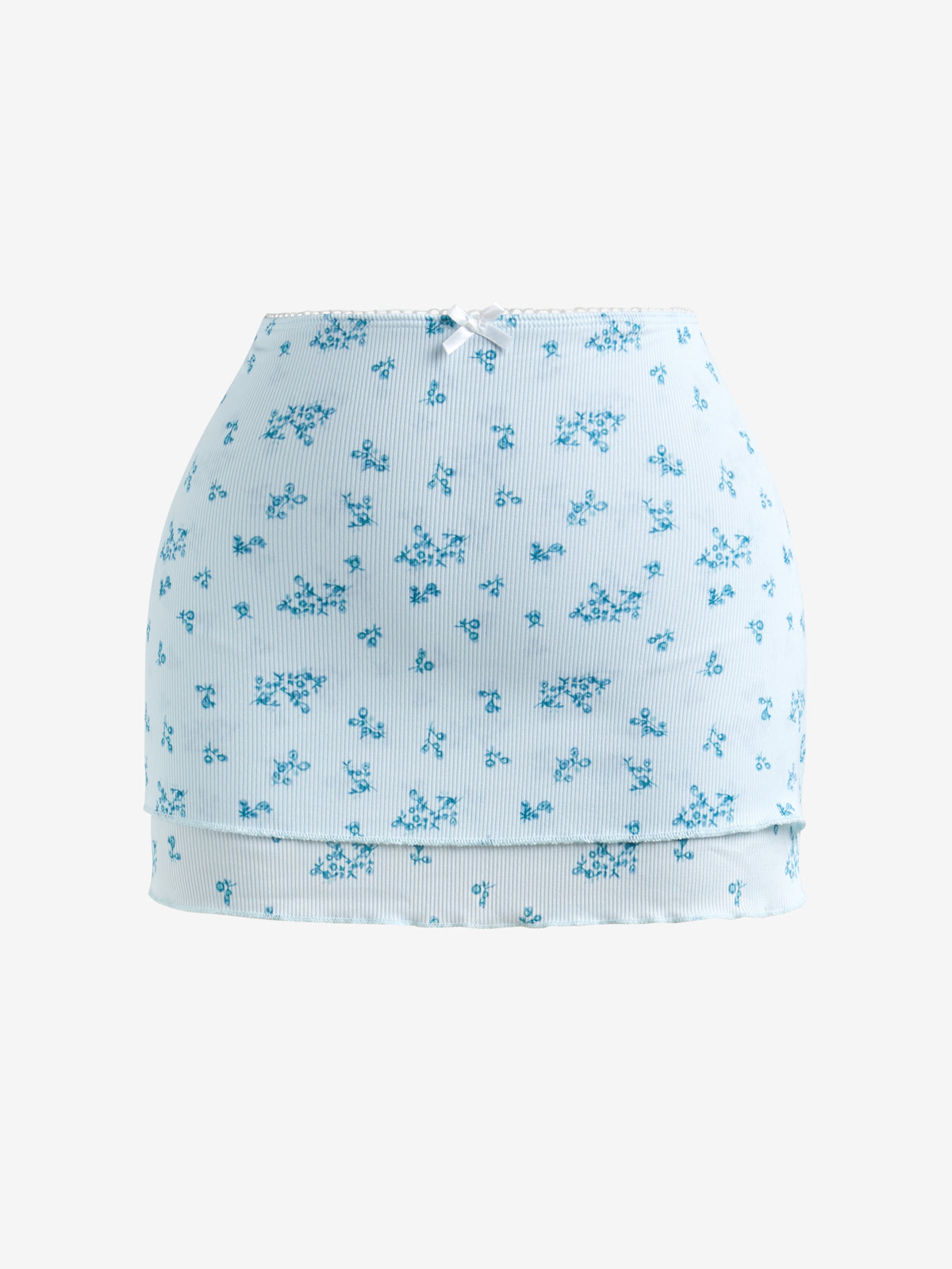 Fresh Rustic Small Flower Mini Skirt