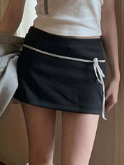 Temperament Minimalist Foundation Mini Skirt