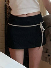 Temperament Minimalist Foundation Mini Skirt