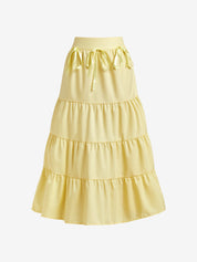 Resort Style Bow Tie Maxi Skirt
