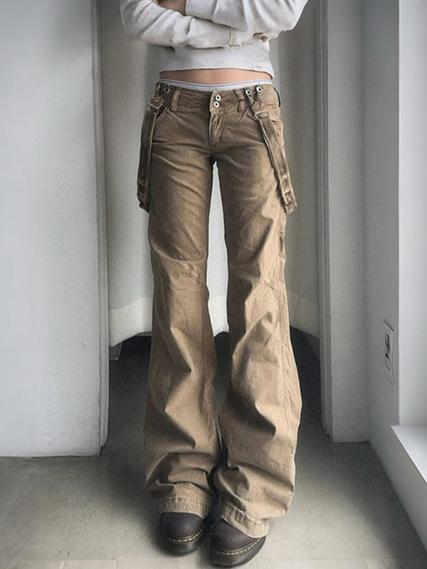 Khaki Workwear Boyfriend Jeans