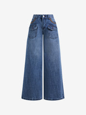 Retro Spice Girl Style Boyfriend Jeans