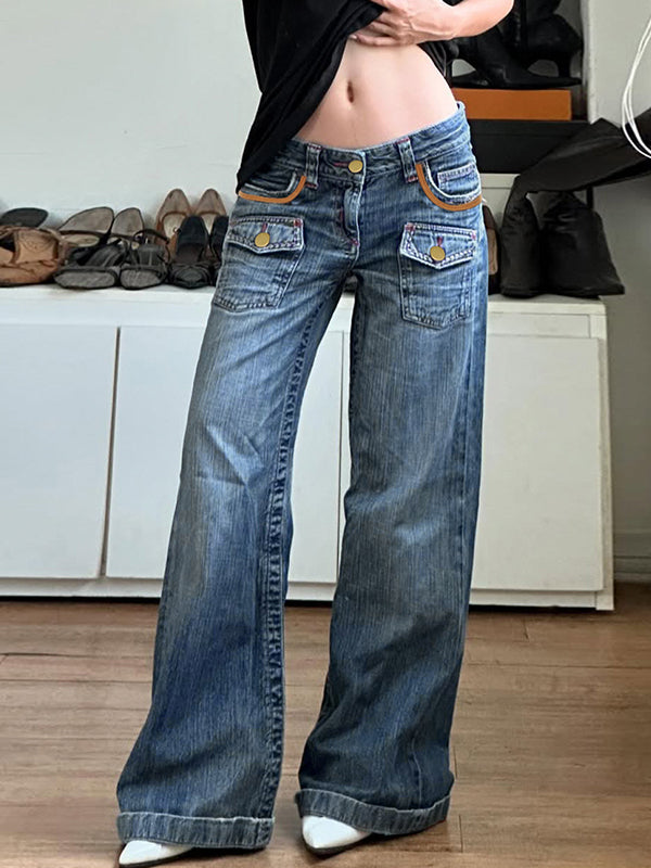 Retro Spice Girl Style Boyfriend Jeans