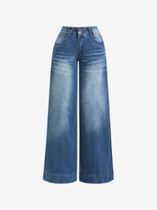 Washed Aged Whitened Boyfriend Jeans