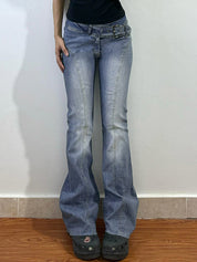 Temperament Commuter V Crossover Flare Jeans