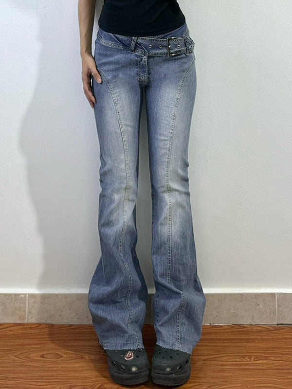 Temperament Commuter V Crossover Flare Jeans