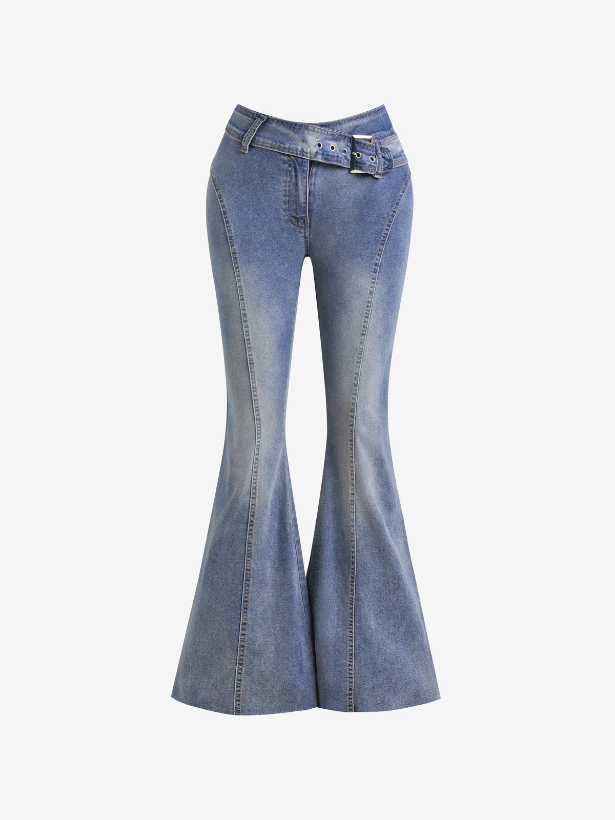 Temperament Commuter V Crossover Flare Jeans