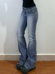 Temperament Commuter V Crossover Flare Jeans