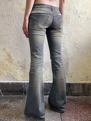 Vintage Niche Lace Flare Jeans