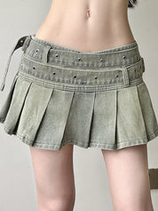 Retro Street Mini Skirt