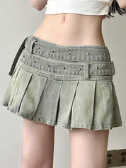 Retro Street Mini Skirt