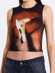 Round Neck Sleeveless Tank Top