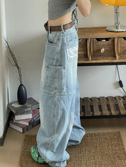 Vintage High Street Prints Boyfriend Jeans