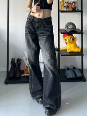 Black Washed Boyfriend Jeans