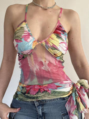 Colourful Abstract Prints Cami Top