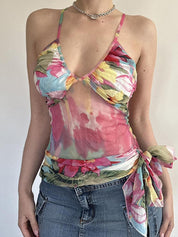 Colourful Abstract Prints Cami Top