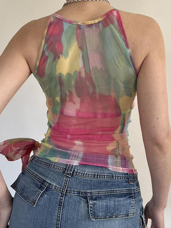Colourful Abstract Prints Cami Top