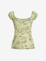 Summer Lace Patchwork Short Sleeves