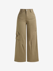 Washed Retro Cargo Jeans