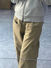 Washed Retro Cargo Jeans