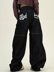 Pocket Alphabet Machete Boyfriend Jeans