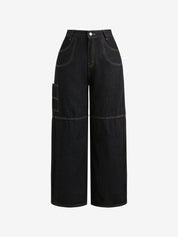 Pocket Alphabet Machete Boyfriend Jeans