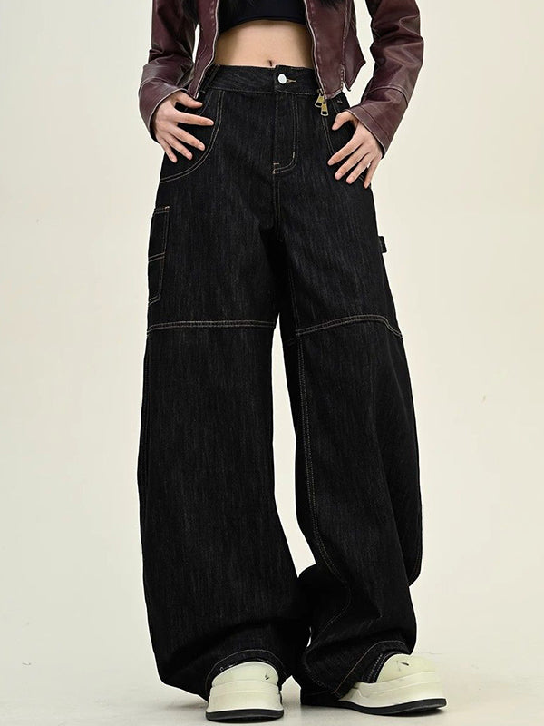 Pocket Alphabet Machete Boyfriend Jeans