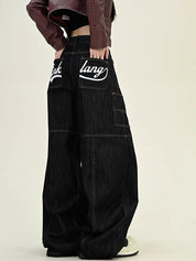 Pocket Alphabet Machete Boyfriend Jeans