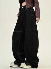 Pocket Alphabet Machete Boyfriend Jeans