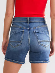 Casual Stretch Denim Shorts
