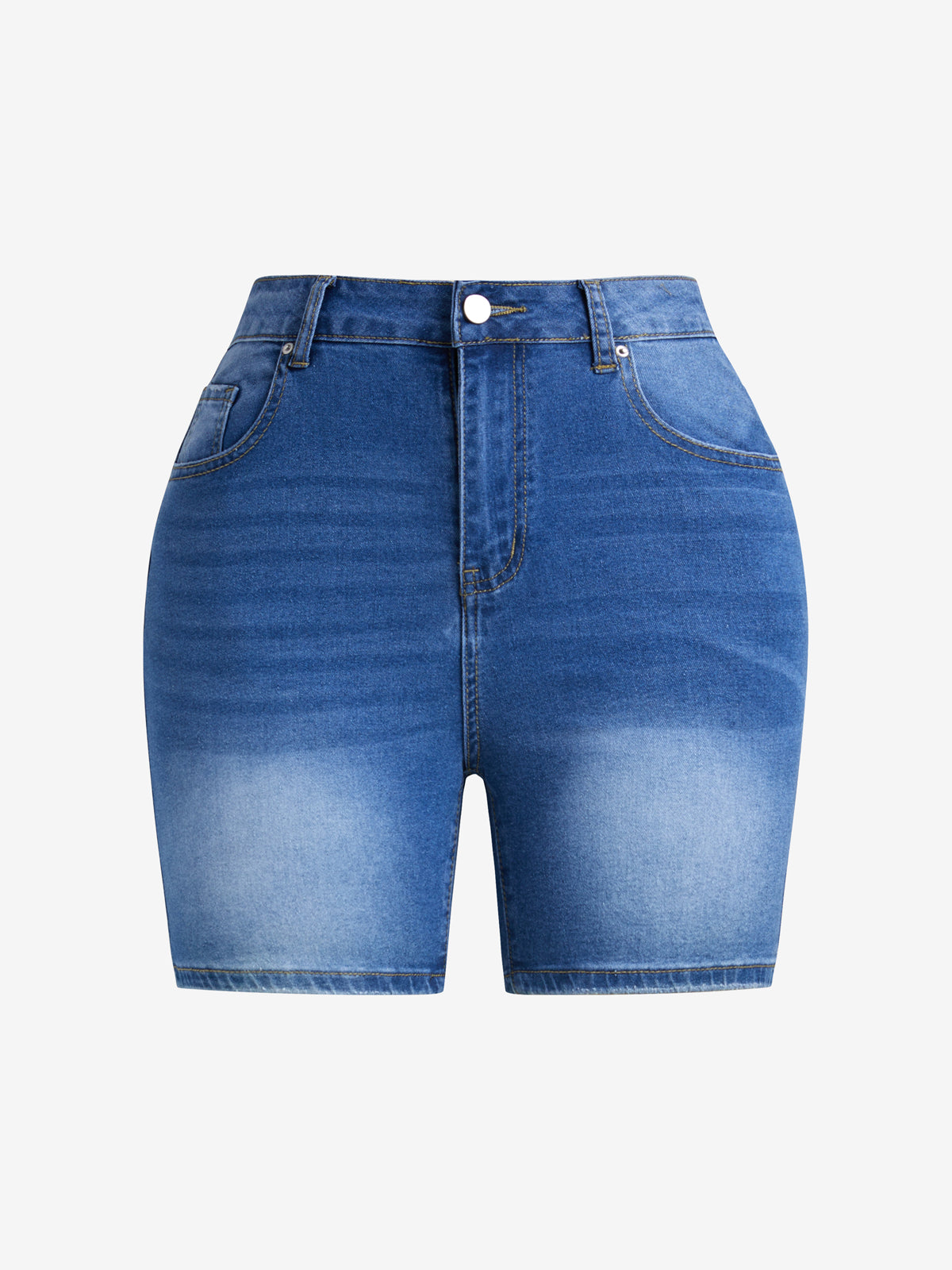 Casual Stretch Denim Shorts