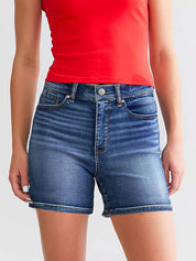 Casual Stretch Denim Shorts