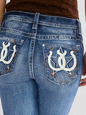 Fashion Embroidery Slim Jeans