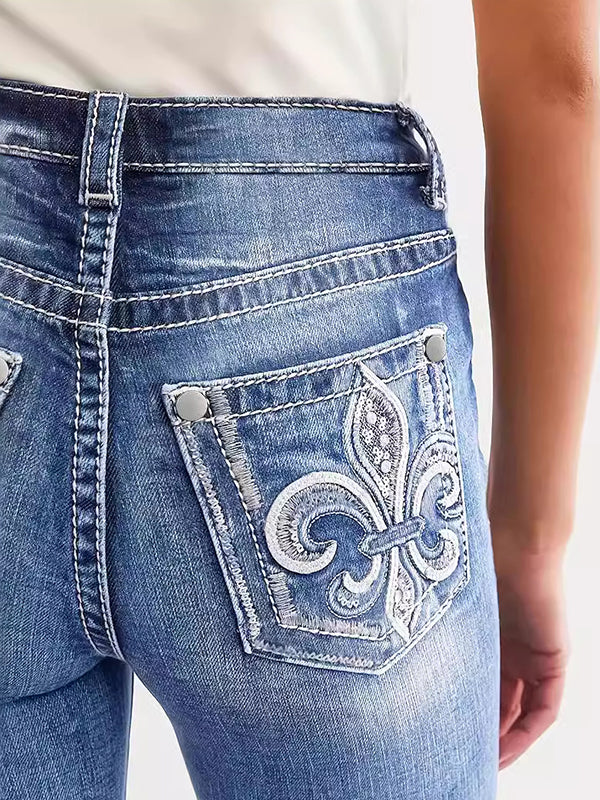 Embroidery Elements Slim Jeans